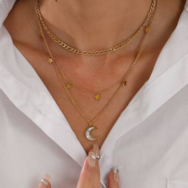 Moon & Stars Necklace