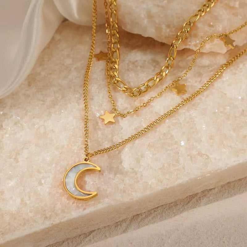 Moon & Stars Necklace